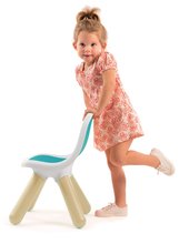 Dětský záhradní nábytek - Set židlí KidChair Smoby se stolkem (UV filtr) šedá modrá a šedý stolek od 18 měsíců_1