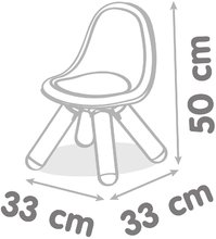 Otroško vrtno pohištvo - Stolček za otroke Kid Chair Blue Smoby moder z UV filtrom z nosilnostjo 50 kg višina sedeža 27 cm od 18 mes_1