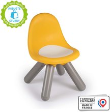 Dětský záhradní nábytek - Židle pro děti Kid Chair Yellow Smoby žlutá s UV filtrem o nosnosti 50 kg výška sedáku 27 cm od 18 měsíců_3