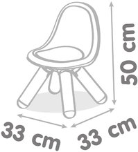 Detský záhradný nábytok - Stolička pre deti Kid Chair Yellow Smoby žltá s UV filtrom s nosnosťou 50 kg výška sedadla 27 cm od 18 mes_1