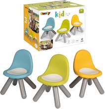 Mobili da giardino per bambini - Sedie per bambini 3 pezzi Kid Chair Outdoor Smoby blu verde e gialla con filtro UV e capacità di carico fino a 50 kg altezza sedile  27 cm dai 18 mes SM880118_15