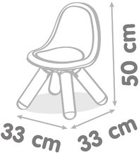 Mobili da giardino per bambini - Sedie per bambini 3 pezzi Kid Chair Outdoor Smoby blu verde e gialla con filtro UV e capacità di carico fino a 50 kg altezza sedile  27 cm dai 18 mes SM880118_14