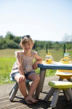 Mobilier de grădină pentru copii - Scăunel pentru copii 3 bucăți Kid Chair Outdoor Smoby albastru verde și galben cu filtru UV capacitate maximă admisă 50 kg înălțimea scaunului 27 cm de la 18 luni_8