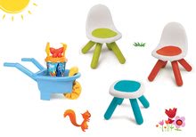 Zestawy mebli ogrodowych dla dzieci - Zestaw Piknik stolik z dwoma krzesełkami KidChair Smoby i taczka z zestawem w wiaderku Gdzie jest Dory? od 24 m-ca_10