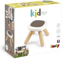 Detský záhradný nábytok - Taburetka pre deti Kid Furniture Stool Grey Smoby 2v1 šedá s UV filtrom 50 kg nosnosť 27 cm výška od 18 mes_3