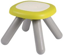 Detský záhradný nábytok - Stôl pre deti so zelenou stoličkou a taburetkou Kid Table Smoby modrý výška 45 cm s anti UV filtrom_2