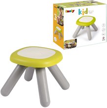 Dětský záhradní nábytek - Taburetka pro děti Kid Stool Green Smoby zelená s UV filtrem 50 kg nosnost výška sedáku 27 cm od 18 měsíců_1