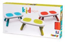Detský záhradný nábytok - Lavica pre deti KidBench Smoby červená s UV filtrom od 18 mesiacov_0