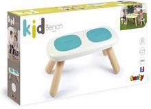 Detský záhradný nábytok - Lavica pre deti Kid Furniture Bench Blue Smoby modrá s UV filtrom 70 kg nosnosť výška 27 cm od 18 mes_0