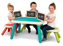 Tafel und Bänke Sets - Evolutiv Board Smoby verstellbare doppelseitige Zeichentafel und Magnete und ein Tisch und zwei Stühle Kid_15