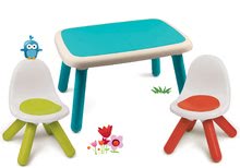 Detský záhradný nábytok sety - Set stôl pre deti KidTable zelený Smoby s dvoma stoličkami s UV filtrom_16