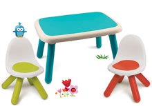 Detský záhradný nábytok sety -  NA PREKLAD - Mesa KidTable verde Smoby para niños con dos sillas con filtro UV_16