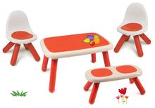 Gartenmöbel für Kinder Sets - Kindertischset KidTable rot Smoby mit Bank, Stuhl mit UV-Filter und Teeservice mit Kuchen_19