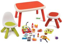 Kerti gyerekbútor szettek - Szett gyermek asztal KidTable zöld Smoby kisszékkel UV védelemmel és csokizóval_21