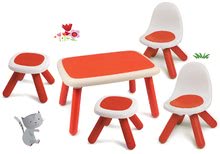 Gartenmöbel für Kinder Sets - Kindertischset KidTable rot Smoby mit Stuhl und Hocker mit UV-Filter und Fast Food_20