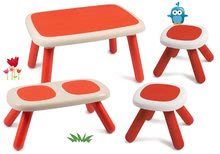 Gartenmöbel für Kinder Sets - Kindertischset KidTable rot Smoby mit zwei Tischen mit UV-Filter und Eimerset_12