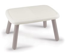 Otroško vrtno pohištvo - Komplet miza KidTable White Smoby sivo krem višina 45 cm s tremi stolčki z anti UV filtrom_2