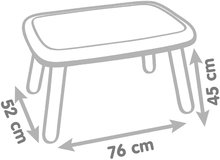 Tabule a lavice sety - Set tabuľa na kreslenie a magnetky Evolutiv Board Smoby nastaviteľná obojstranná a stôl a dve stoličky Kid_40