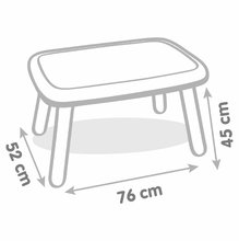 Kerti gyerekbútor - Asztal gyerekeknek Kid Table Smoby kék UV szűrővel 18 hó-tól_1