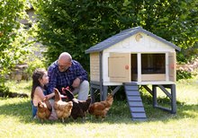 Hühnerstall - Hühnerstall für 5 Hühner Cluck Cluck Cottage Beige Smoby 4 Türen mit Treppe und einem Futtertrog und einem Nest mit einem künstlichen Ei SM890100_27
