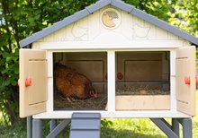 Hühnerstall - Hühnerstall für 5 Hühner Cluck Cluck Cottage Beige Smoby 4 Türen mit Treppe und einem Futtertrog und einem Nest mit einem künstlichen Ei SM890100_35