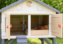 Hühnerstall - Hühnerstall für 5 Hühner Cluck Cluck Cottage Beige Smoby 4 Türen mit Treppe und einem Futtertrog und einem Nest mit einem künstlichen Ei SM890100_41