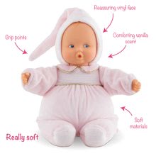 Lutke za djecu od 0 mjeseci - Lutka Babipouce Cotton Flower Mon Doudou Corolle s plavim očima i napućenim usnicama 28 cm od 0 mjeseci_3