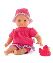 Igrače dojenčki od 18. meseca - Dojenček za kopanje Bebe Bath Coralie Corolle z rjavimi mežikajočimi očkami in račko 30 cm od 18 mes_2
