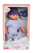 Lutke za djecu od 18 mjeseci - Lutka za kupanje Bebe Bath Marin Corolle s plavim trepćućim očima i ribom 30 cm od 18 mjeseci_0