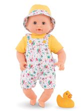 Igrače dojenčki od 18. meseca - Dojenček za kopanje Bebe Bath TropiCorolle Corolle z rjavimi mežikajočimi očkami in račko 30 cm od 18 mes_1