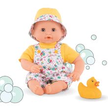 Igrače dojenčki od 18. meseca - Dojenček za kopanje Bebe Bath TropiCorolle Corolle z rjavimi mežikajočimi očkami in račko 30 cm od 18 mes_3