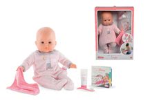 Bábiky od 24 mesiacov -  NA PREKLAD - La muñeca Eloise va a la cuna Mon Grand Poupon Corolle 36 cm con ojos azules parpadeantes y 4 accesorios desde 24 meses_0