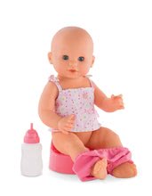 Lutke za djecu od 24 mjeseca - Lutka Emma pije i piški Mon Grand Poupon Corolle 36 cm s plavim trepćućim očima i 2 dodatka od 24 mjeseca starosti_2