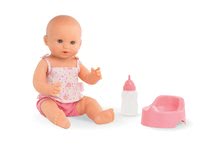 Lutke za djecu od 24 mjeseca - Lutka Emma pije i piški Mon Grand Poupon Corolle 36 cm s plavim trepćućim očima i 2 dodatka od 24 mjeseca starosti_0