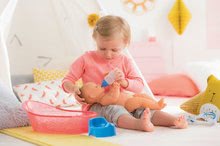 Igrače dojenčki od 24. meseca - Dojenček Paul pije in lula Mon Grand Poupon Corolle 36 cm z rjavimi mežikajočimi očkami in 2 dodatkoma od 24 mes_1