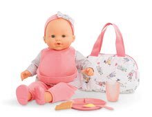 Doplnky pre bábiky -  NA PREKLAD - Bolsa con babero y almuerzo Mealtime set Mon Grand Poupon Corolle Muñeca de 36-42 cm desde 24 meses_0