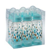 Pre bábätká - Sada nerozbitných dojčenských fliaš Beaba Rainbow 240 ml modrá 6 ks od 0 mesiacov_0