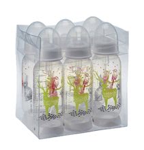 Dojčenské fľaše - Sada 6 nerozbitných dojčenských fliaš Beaba Zajačik 6x240 ml šedá od 0 mesiacov_0