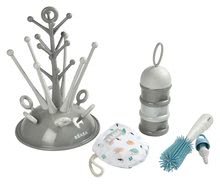 Babyflaschen - Neugeborenen-Kit Beaba mit Auffangschale, Milchspender, Silikonbürste, Lätzchen ab 0 Monaten_1