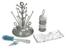 Stekleničke - Set za novorojenčke Beaba z odcejalnikom, dozirnikom za mleko, silikonsko ščetko, slinčkom od 0 mes_0