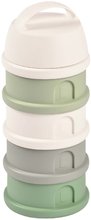 Posode in doze za živila - Posodica za mlečno formulo Formula Milk Container Beaba 4-delna Cotton White Sage Green sivo-zelena od 0 mes_1