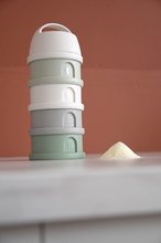 Pojemniki i foremki na żywność - Dozownik mleka w proszku Formula Milk Container Beaba 4-częściowy Cotton White Sage Green biało-szary od 0 mies. BE911711_6