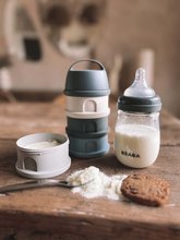 Dosen und Formen für Lebensmittel - Spender für Milchpulver Formula Milk Container Beaba 4-teilig Mineral Grey Blue graublau ab 0 Monaten_3