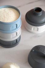 Dosen und Formen für Lebensmittel - Spender für Milchpulver Formula Milk Container Beaba 4-teilig Mineral Grey Blue graublau ab 0 Monaten_1