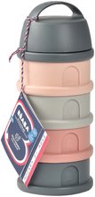 Pojemniki i foremki na żywność - Dozownik mleka w proszku Formula Milk Container Beaba 4-częściowy Mineral Grey Pink szaro-różowy od 0 miesięcy_2