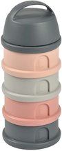Pojemniki i foremki na żywność - Dozownik mleka w proszku Formula Milk Container Beaba 4-częściowy Mineral Grey Pink szaro-różowy od 0 miesięcy_3