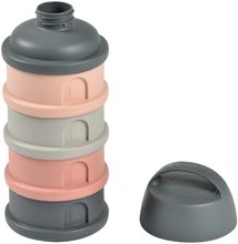 Dosen und Formen für Lebensmittel - Spender für Milchpulver Formula Milk Container Beaba 4-teiliges Mineral Grey Pink grau-rosa ab 0 Monaten_1