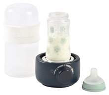Sterilizátory a ohřívače - Ohřívač kojeneckých láhví a sterilizátor Baby Milk Second Ultra Fast Bottle Warmer Beaba Night Blue ultra rychlý modro-bílý od 0 měsíců_3
