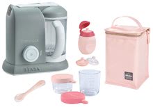 Aparat de gătit pe aburi cu mixer - Set aparat de gătit cu aburi si mixer Beaba Babycook® Solo gri + cadou 2 recipiente pentru stocarea mâncării, sticlă cu capac şi linguriţă şi suport thermo_37