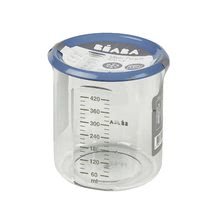 Élelmiszer tárolók és dobozok - Ételtároló doboz Beaba Maxi + Portion 420 ml Tritan kék_0